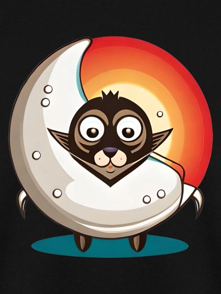 Katze mit Mond