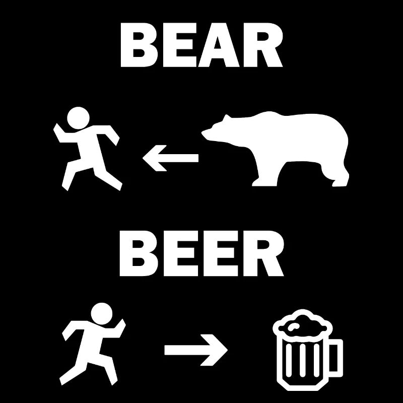 Bär Bier lustiges Alkoholbier englisches Wortspiel