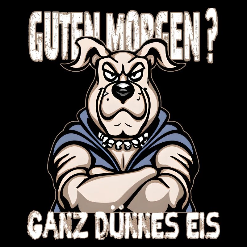 Ganz Dünnes Eis Morgenmuffel Hund Kaffee