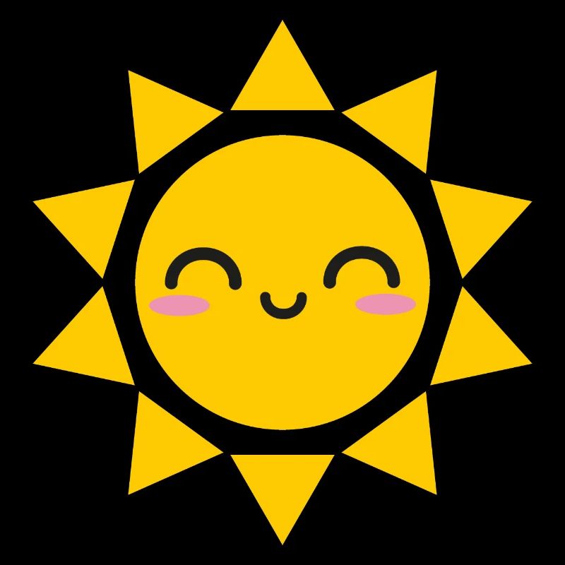 Sonne Niedlich Kawaii