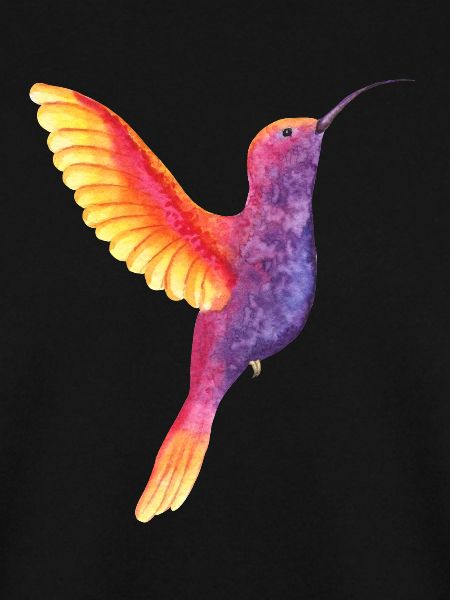 Lebendiger Aquarell-Kolibri