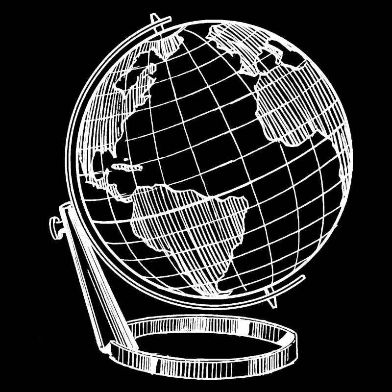 Globe parfait blanc voyage terre