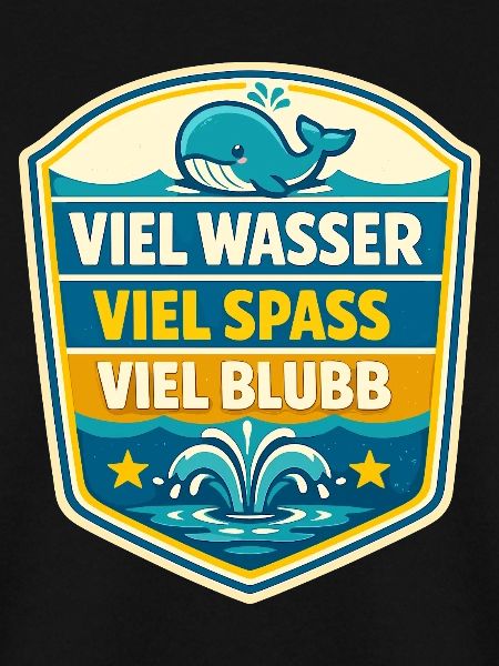 Viel Wasser Viel Spass Schild