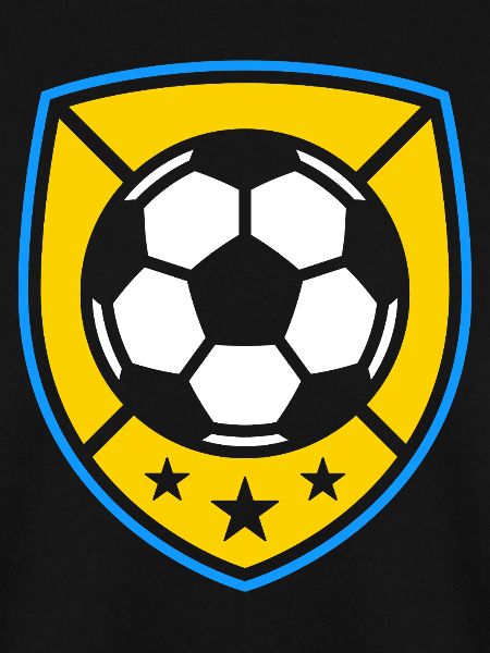 Yellow Crest Fußballball-Emblem