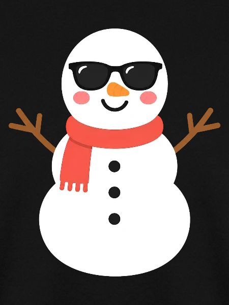 Schneemann mit Sonnenbrille