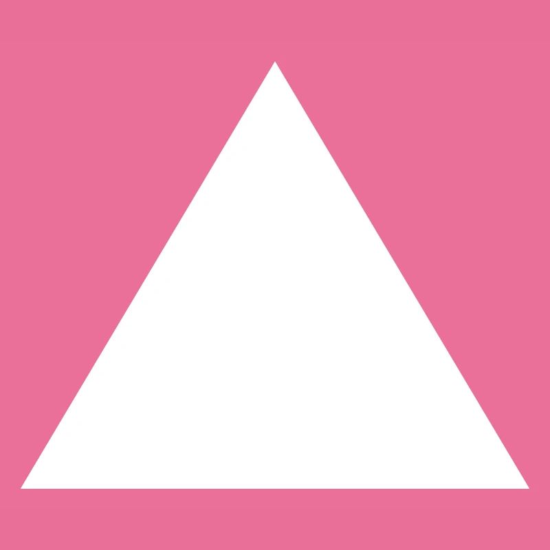 Triangle White Shape Math Gift Idea