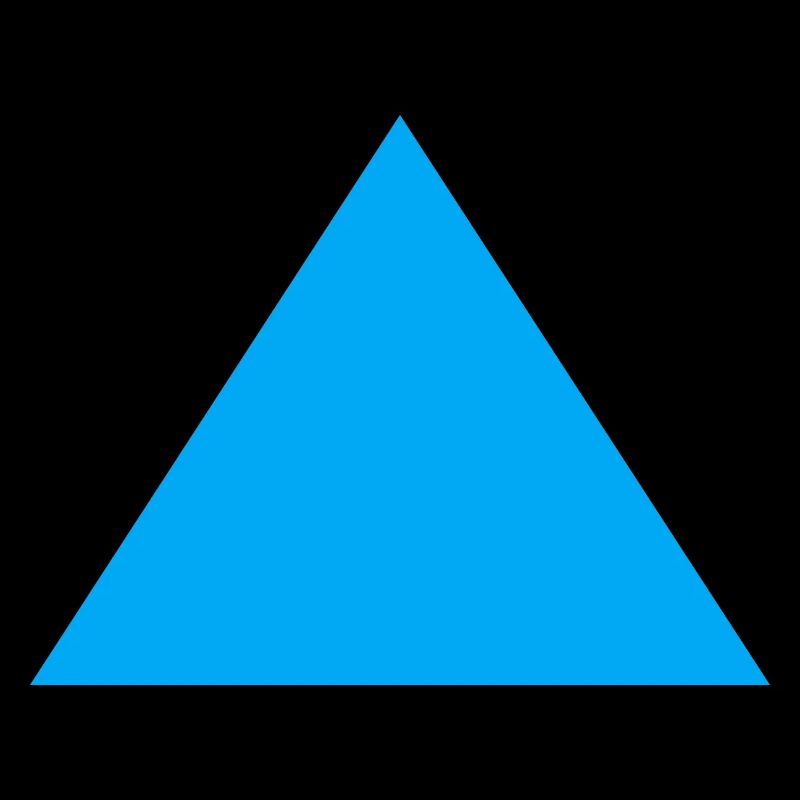 Triangle Shape Blue Gift Math Geometry