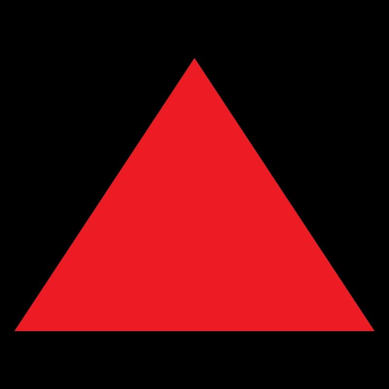 Triangle rouge Avertissement Forme Géométrie