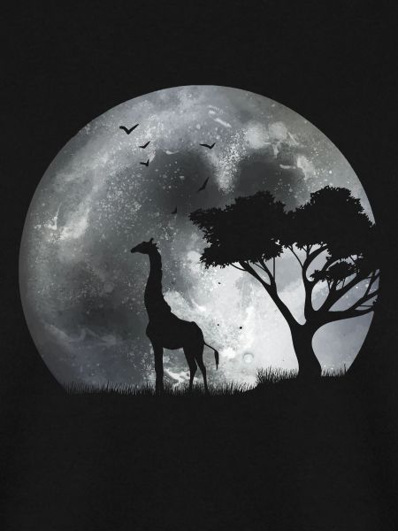 Giraffe im Mondlicht