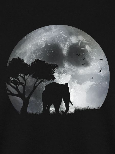 Elefant in moonlight
