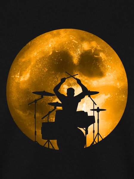 Drummer In Moonlight