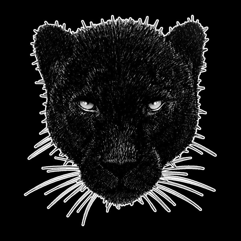 Panther - schwarzer Panther - einzigartiges Design Wildkatze