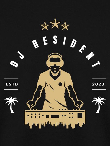 Stylisches Resident-DJ-Logo