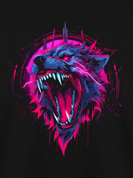 Synthwave Wolf