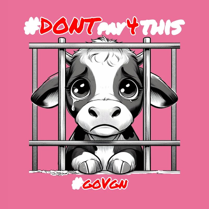 Kalb hinter Gittern Weiß - Dont pay for This