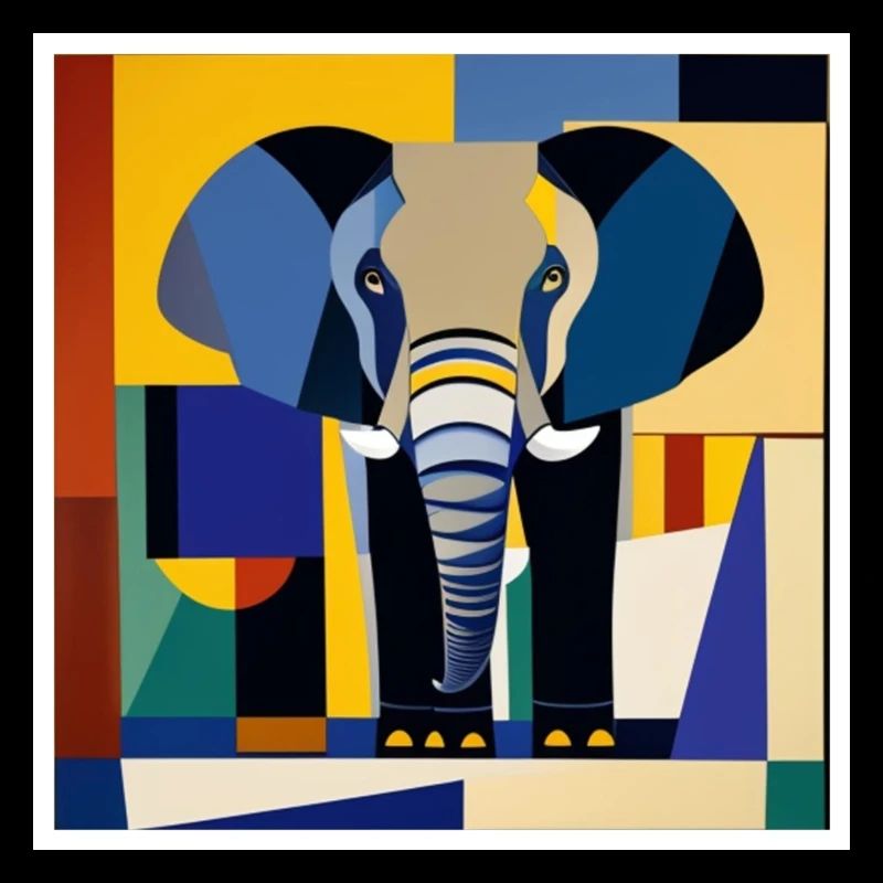 Elefant auf einem T-shirt als Kunst