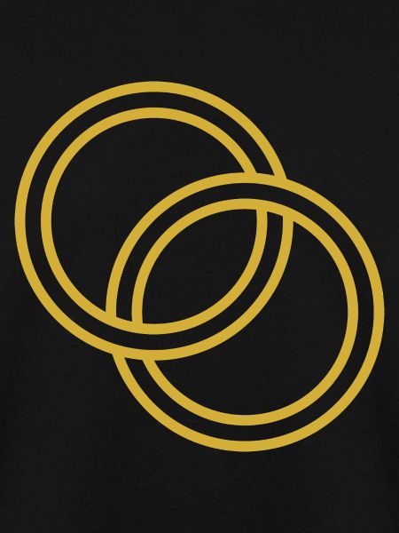 goldene verschlungene Eheringe