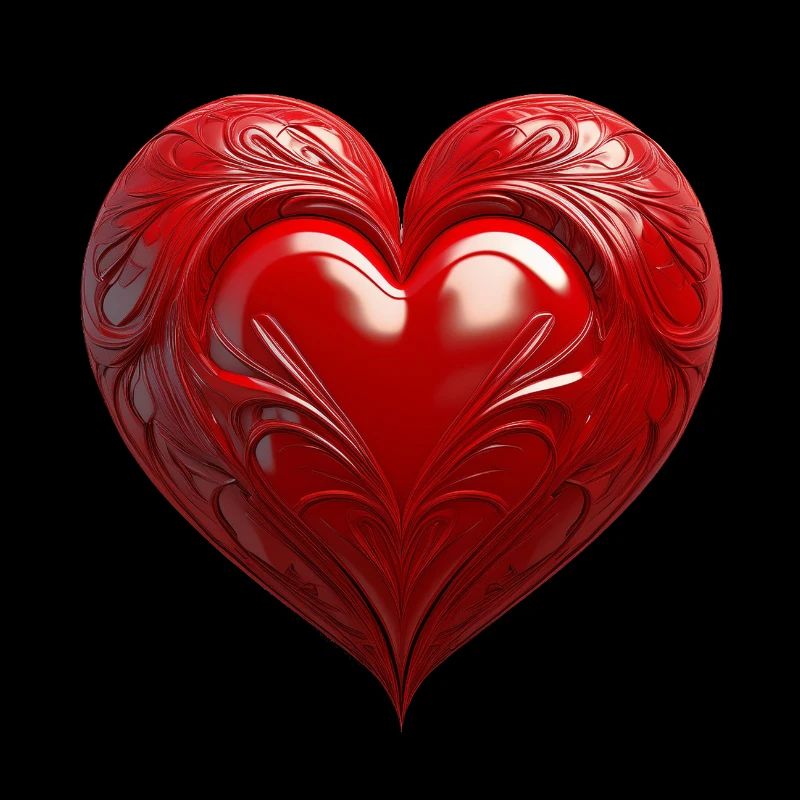 Rotes 3D Herz