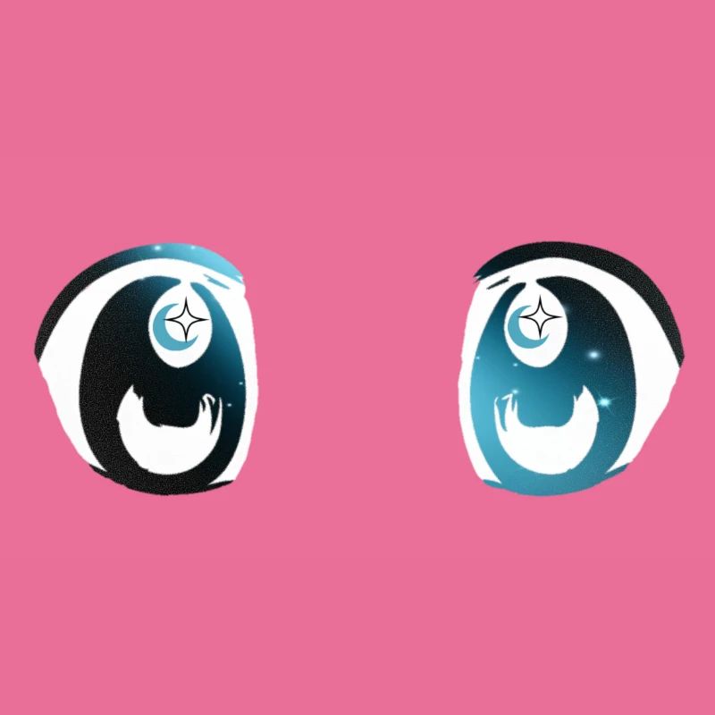 Funkelnde Anime-Augen