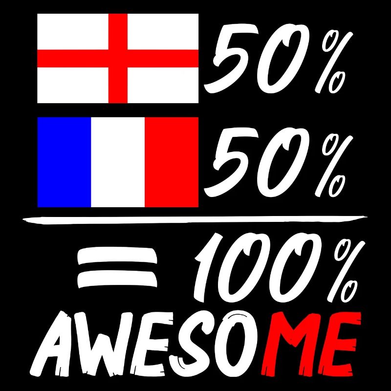 50% England 50% Frankreich