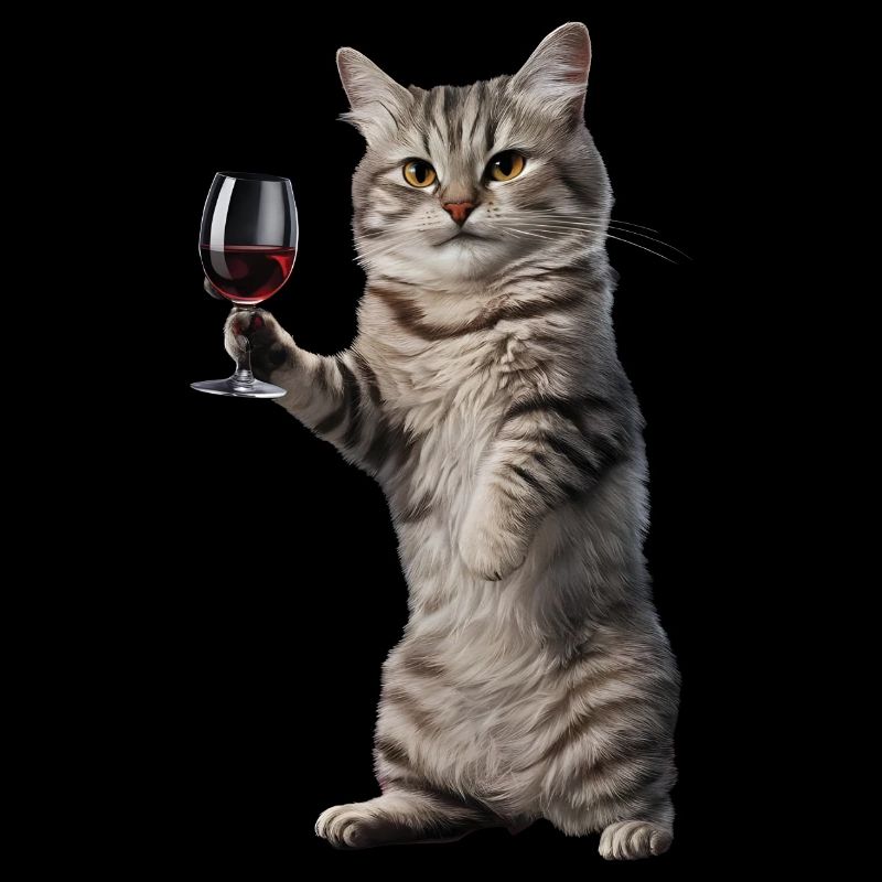 Katze Wein