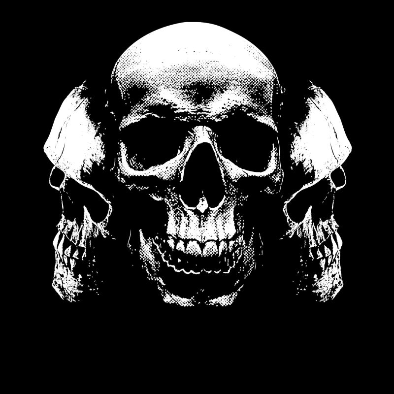 skulls skull biker rocker bone bones