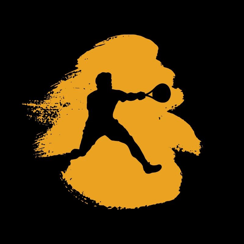 Squash Spieler Schläger Squashschläger