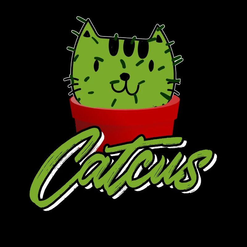 Catcus drôle Cactus Cat Pun shirt