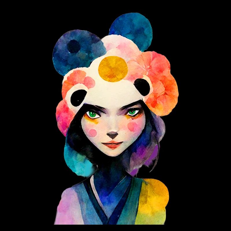 Asiatische Frau in Pandalook