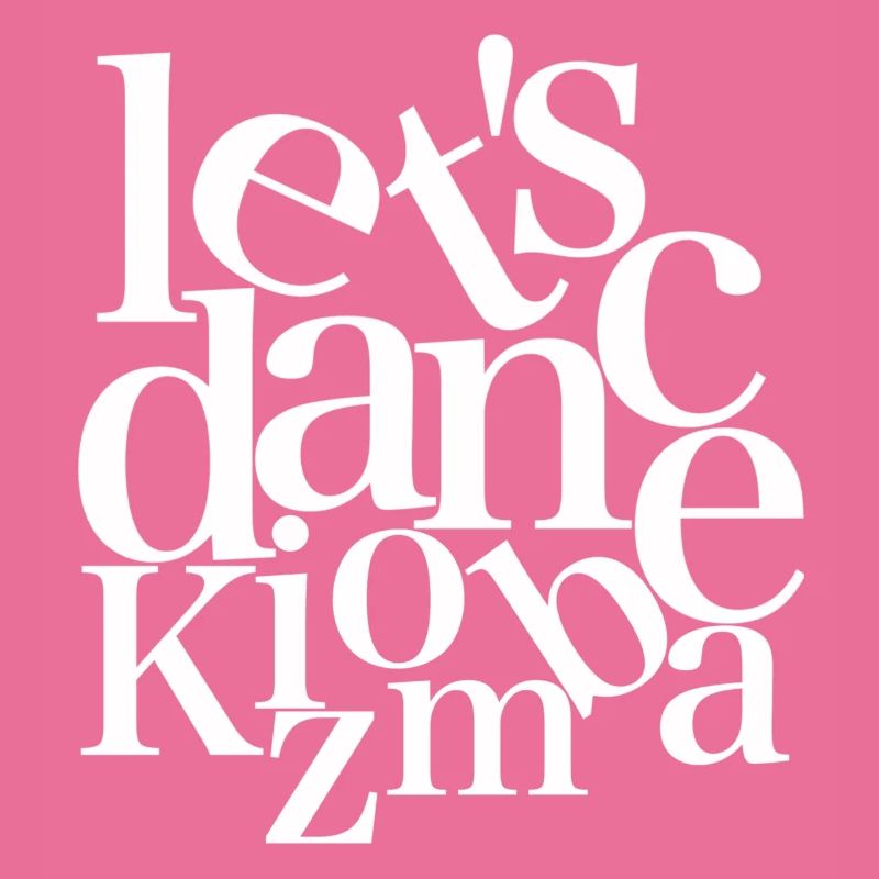Let`s dance Kizomba - white Danceshirt