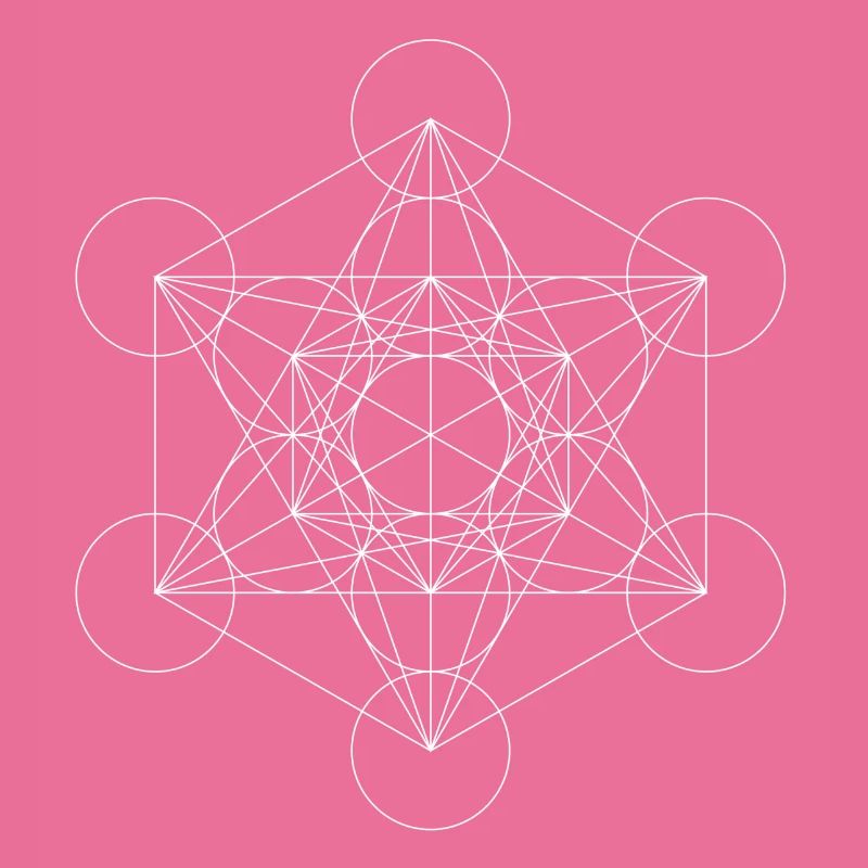 Le cube de Metatron blanc