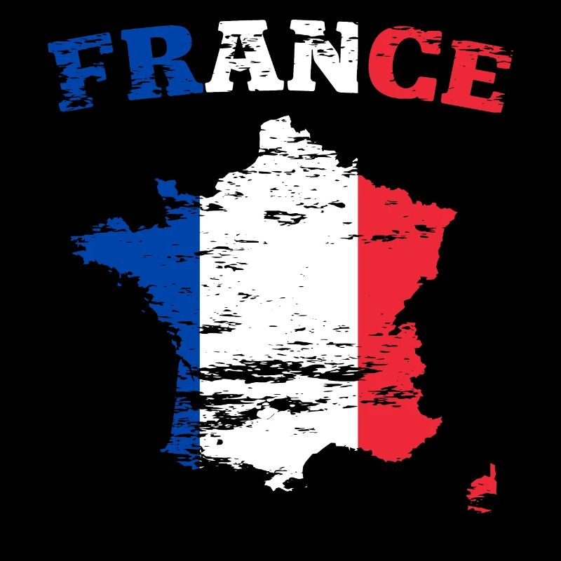 Carte murale de France Drapeau utilisé