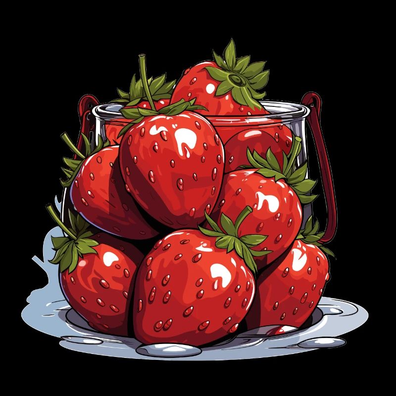 Erdbeere - Illustration