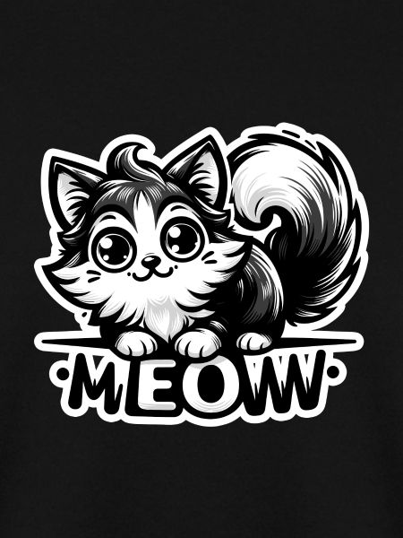 Meow - Katze Illustration