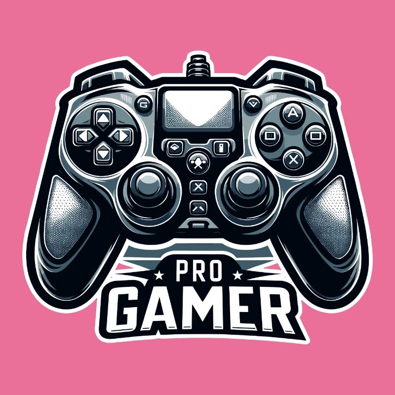 Pro Gamer - Controller Illustration