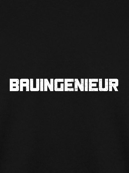 Baungengeur Industrie Blockschrift