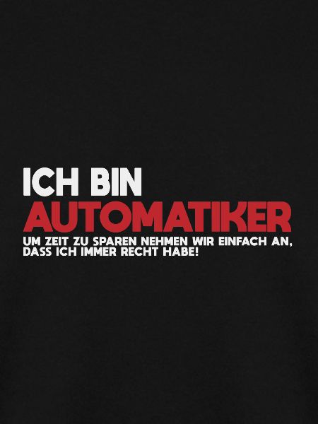 Ich bin Automatiker Tech-Statement