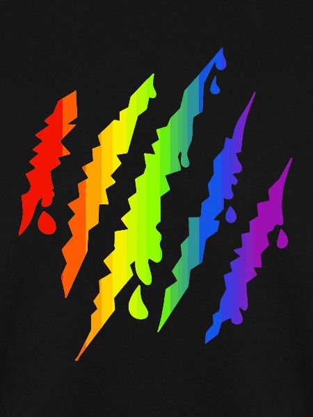 Pride LGBTQ Regenbogen Kratzspur