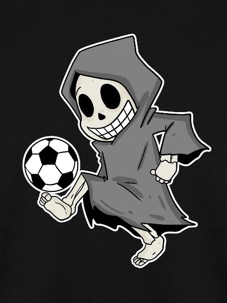 Sensenmann mit Fußball