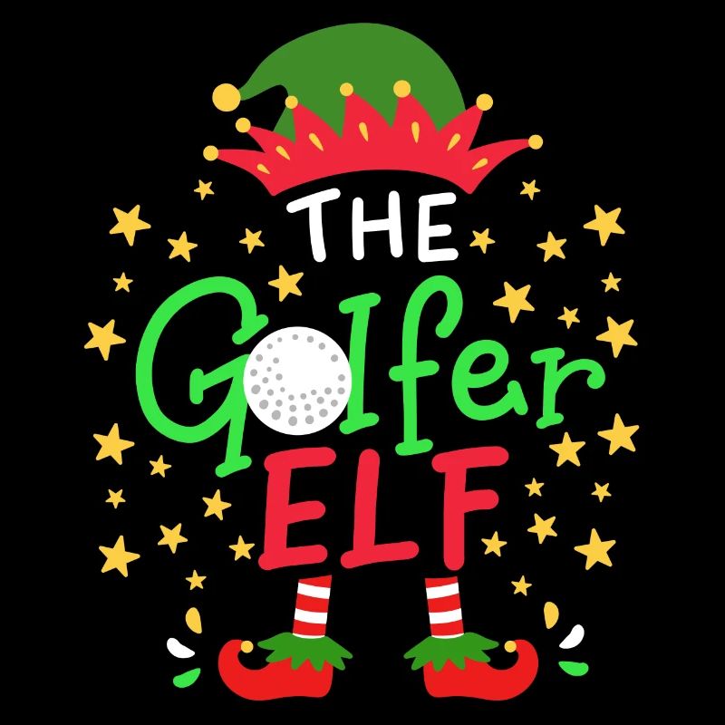Weihnachten Golfer Elf