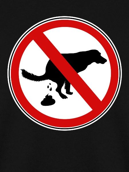 Hunde scheiße Verbotsschild