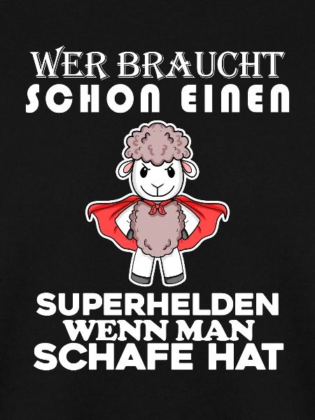 Schaf Superheld Hirte