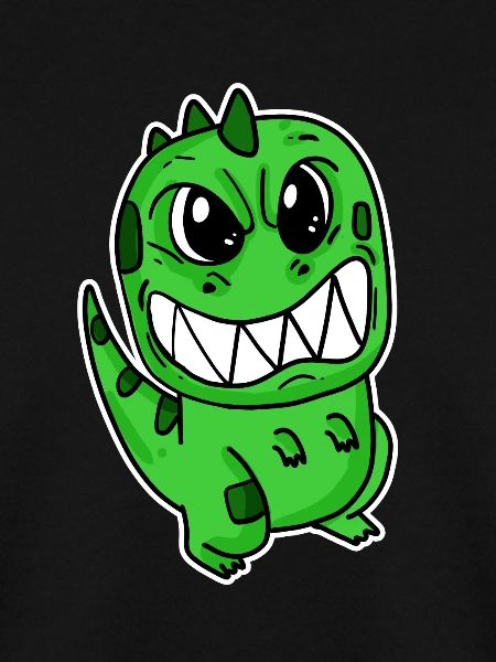 Wütender kleiner Dinosaurier