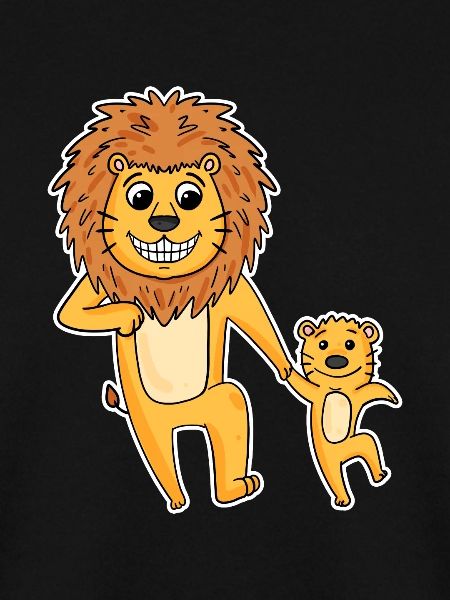 Löwe mit Baby Löwe