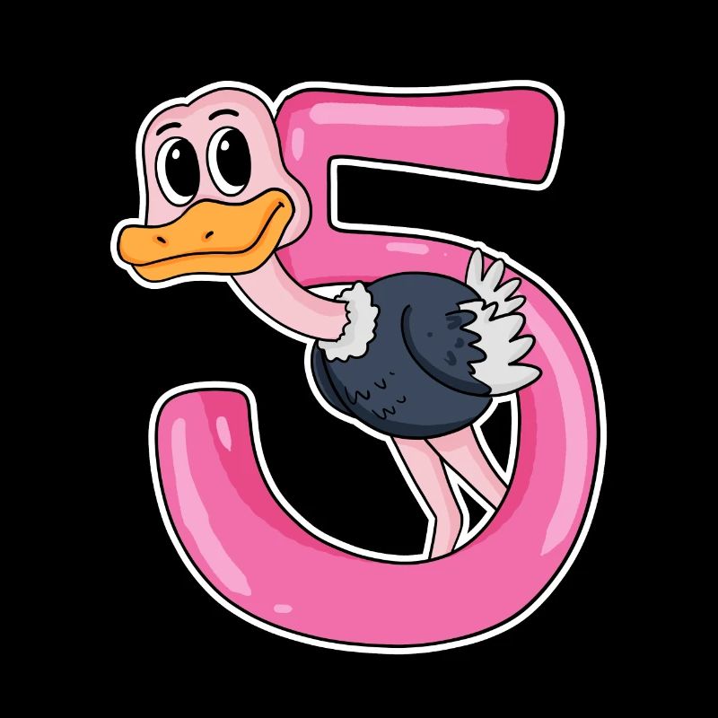 5 ans - 5e anniversaire avec motif animal