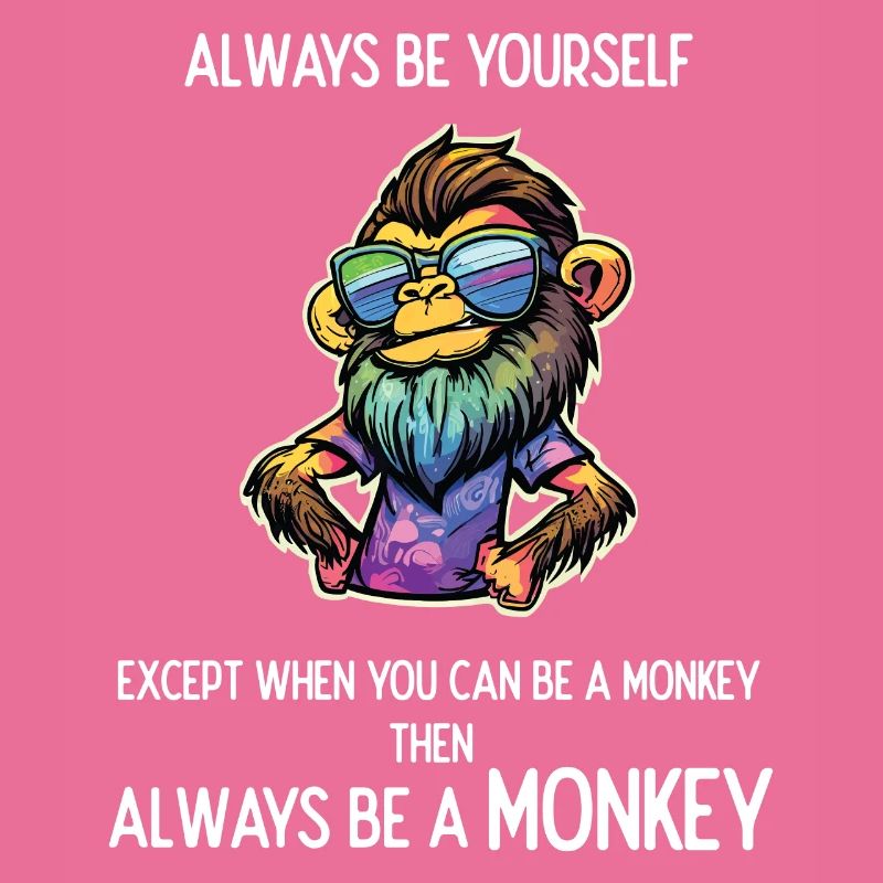 Sei immer ein Affe