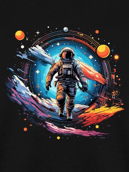 Astronaut in Space Design