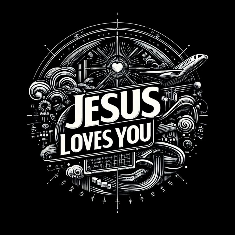 Jésus t’aime – Conception de cercles