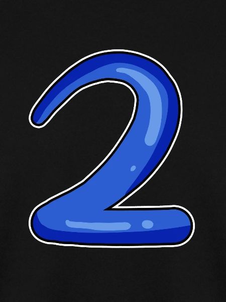 Two - 2 - Number Number