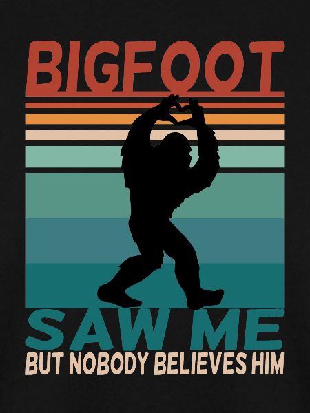 Bigfoot lustiger Spruch Retro Background